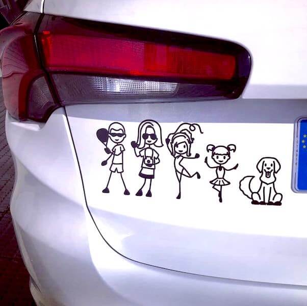 Create custom vinyl stickers for your bumper